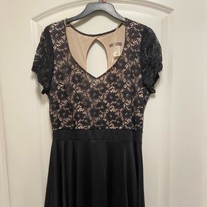 Lace black dress